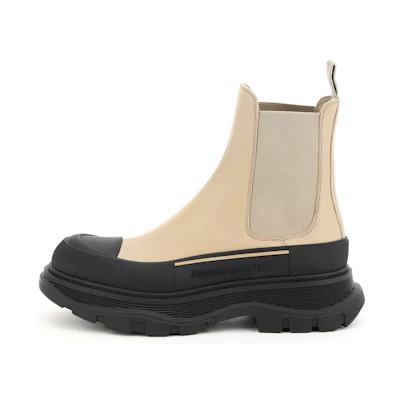 (W) Alexander McQueen Tread Slick Chelsea 'Beige'