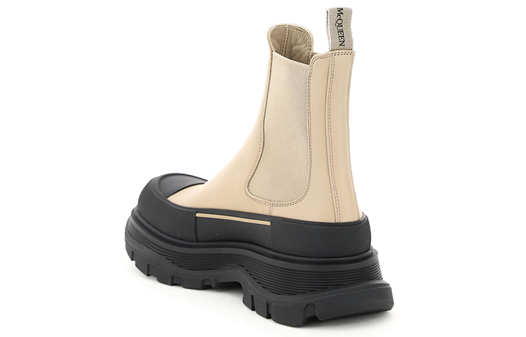 Order (W) Alexander McQueen Tread Slick Chelsea 'Beige' Sepatu Boot Pria Beige 635714WHZ612615