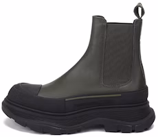 (Women) Alexander McQueen Tread Slick Chelsea Boot 'Khaki Green' 635714WHZ613085 (Women) Alexander McQueen Tread Slick Chelsea Boot 'Khaki Green' 635714WHZ613085