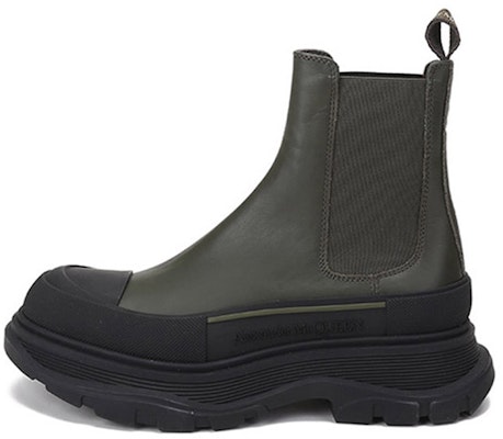 (W) 알렉산더 맥퀸 트레드 슬릭 첼시 부츠 '카키 그린' 635714WHZ613085 Buy (W) 알렉산더 맥퀸 트레드 슬릭 첼시 부츠 '카키 그린' 635714WHZ613085