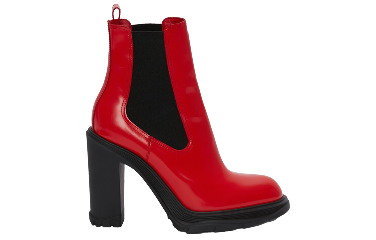 Order (W) 알렉산더 맥퀸 트레드 슬릭 첼시 부츠 (레드) 678530WHZ846496