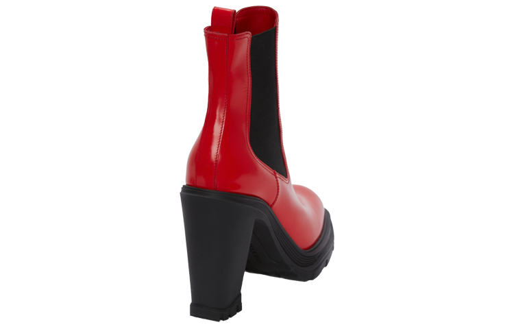 Purchase (W) 알렉산더 맥퀸 트레드 슬릭 첼시 부츠 (레드) 678530WHZ846496