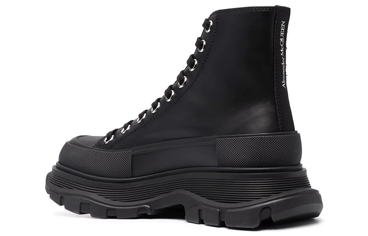 (W) Alexander McQueen Tread Slick High-Top Boots 'Black' 圖 3