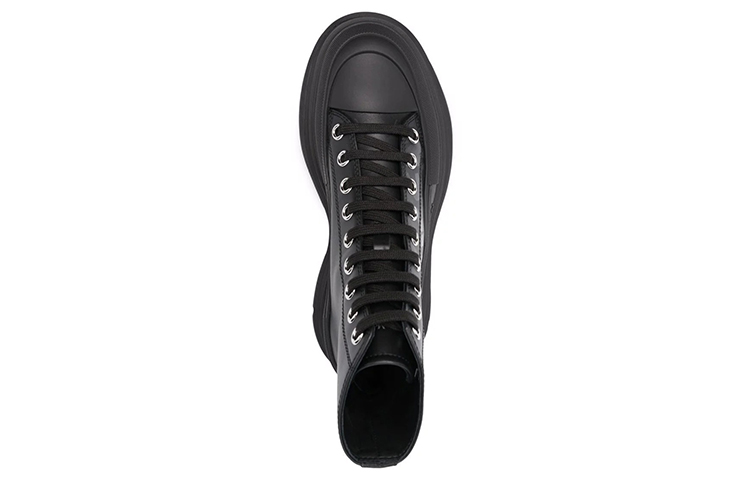 (W) Alexander McQueen Tread Slick High-Top Boots 'Black' 圖 4