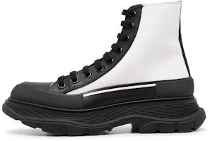 (Women) Alexander McQueen Tread Slick High-Top Sneakers 'White Black' 666809W4RK19360 (Women) Alexander McQueen Tread Slick High-Top Sneakers 'White Black' 666809W4RK19360