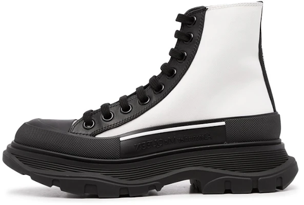 (W) Alexander McQueen Tread Slick High-Top Sneakers 'Putih Hitam' 666809W4RK19360 Buy (W) Alexander McQueen Tread Slick High-Top Sneakers 'Putih Hitam' 666809W4RK19360
