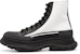 (W) Alexander McQueen Tread Slick High-Top Sneakers 'Putih Hitam' 666809W4RK19360