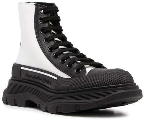 (W) Alexander McQueen Tread Slick High-Top Sneakers 'Putih Hitam' 666809W4RK19360 Order (W) Alexander McQueen Tread Slick High-Top Sneakers 'Putih Hitam' 666809W4RK19360