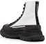 Lookbook (W) Alexander McQueen Tread Slick High-Top Sneakers 'Putih Hitam' 666809W4RK19360