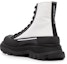 Lookbook (W) Alexander McQueen Tread Slick High-Top Sneakers 'Putih Hitam' 666809W4RK19360