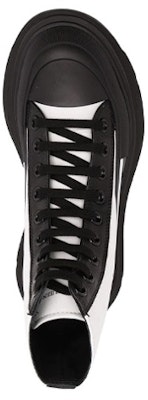 (Women) Alexander McQueen Tread Slick High-Top Sneakers 'White Black' 666809W4RK19360 Shop (Women) Alexander McQueen Tread Slick High-Top Sneakers 'White Black' 666809W4RK19360