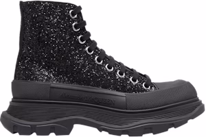 (Women) Alexander McQueen Tread Slick High 'Black Glitter' 666806-W4JF4-1000 (Women) Alexander McQueen Tread Slick High 'Black Glitter' 666806-W4JF4-1000