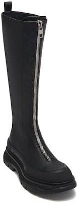 (Women) Alexander McQueen Tread Slick High 'Black Leather Zip' 766902WHZ6U1000 Order (Women) Alexander McQueen Tread Slick High 'Black Leather Zip' 766902WHZ6U1000