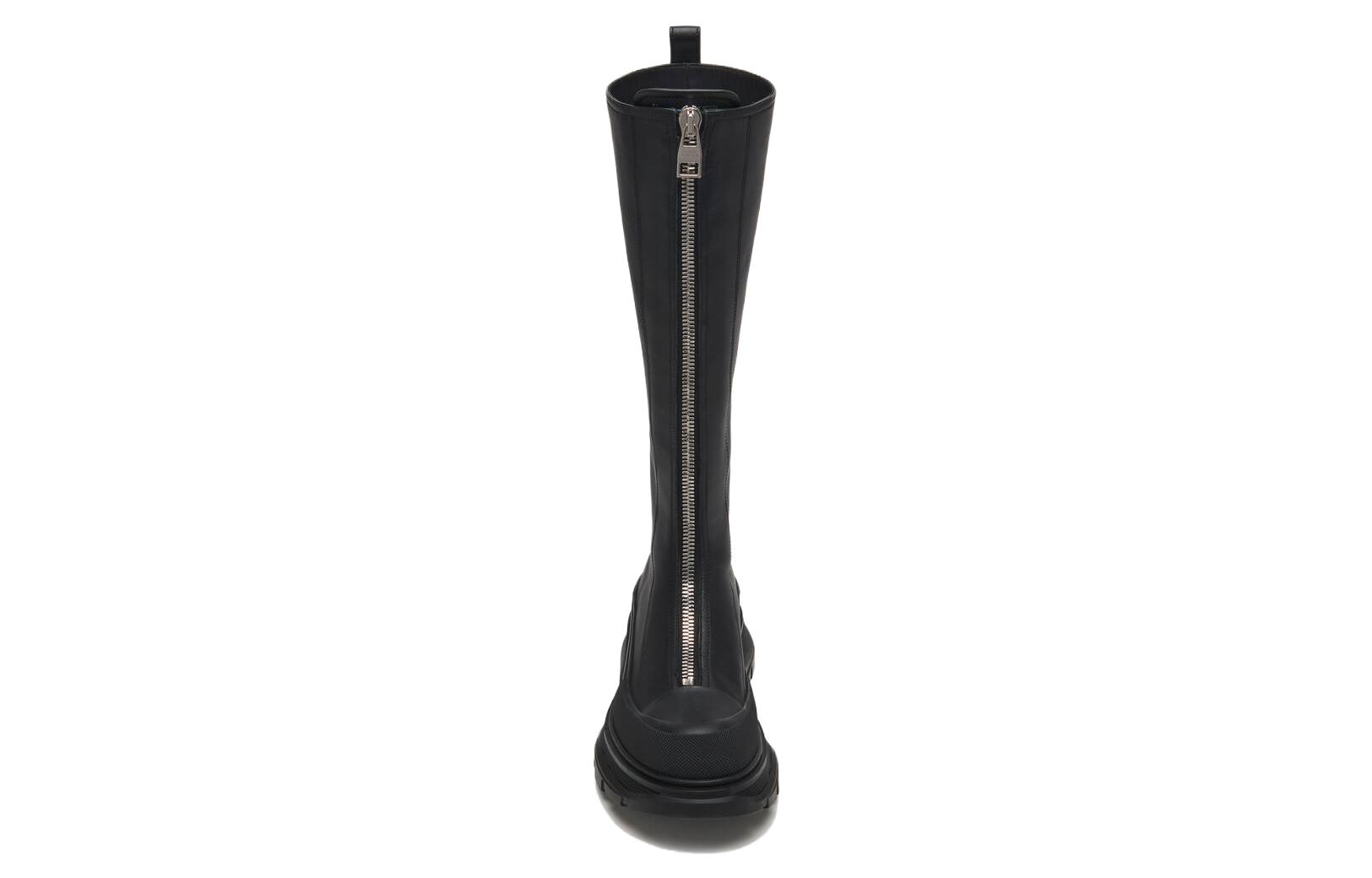 Lookbook (W) Alexander McQueen Tread Slick Haut ''Cuir Noir Zip'' 766902WHZ6U1000