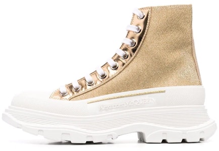 (W) Alexander McQueen Tread Slick Tinggi 'Emas' 685699-W4SG1-8062 Buy (W) Alexander McQueen Tread Slick Tinggi 'Emas' 685699-W4SG1-8062