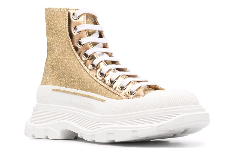 Lookbook (W) 알렉산더 맥퀸 트레드 슬릭 하이 '골드' (Alexander McQueen Tread Slick High 'Gold') 685699-W4SG1-8062