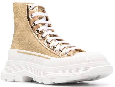 Lookbook (W) Alexander McQueen Tread Slick Tinggi 'Emas' 685699-W4SG1-8062