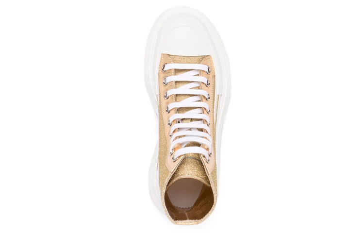 Shop (W) 알렉산더 맥퀸 트레드 슬릭 하이 '골드' (Alexander McQueen Tread Slick High 'Gold') 685699-W4SG1-8062
