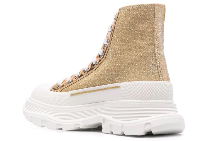 Purchase (W) 알렉산더 맥퀸 트레드 슬릭 하이 '골드' (Alexander McQueen Tread Slick High 'Gold') 685699-W4SG1-8062
