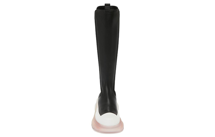 Lookbook (Women) Alexander McQueen Tread Slick High 'Gradient Black and White Chelsea' 707682WHZ6G1599