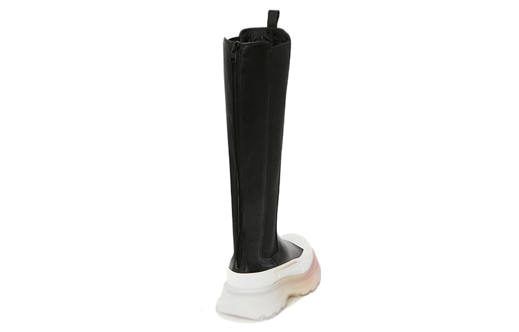 Shop (Women) Alexander McQueen Tread Slick High 'Gradient Black and White Chelsea' 707682WHZ6G1599