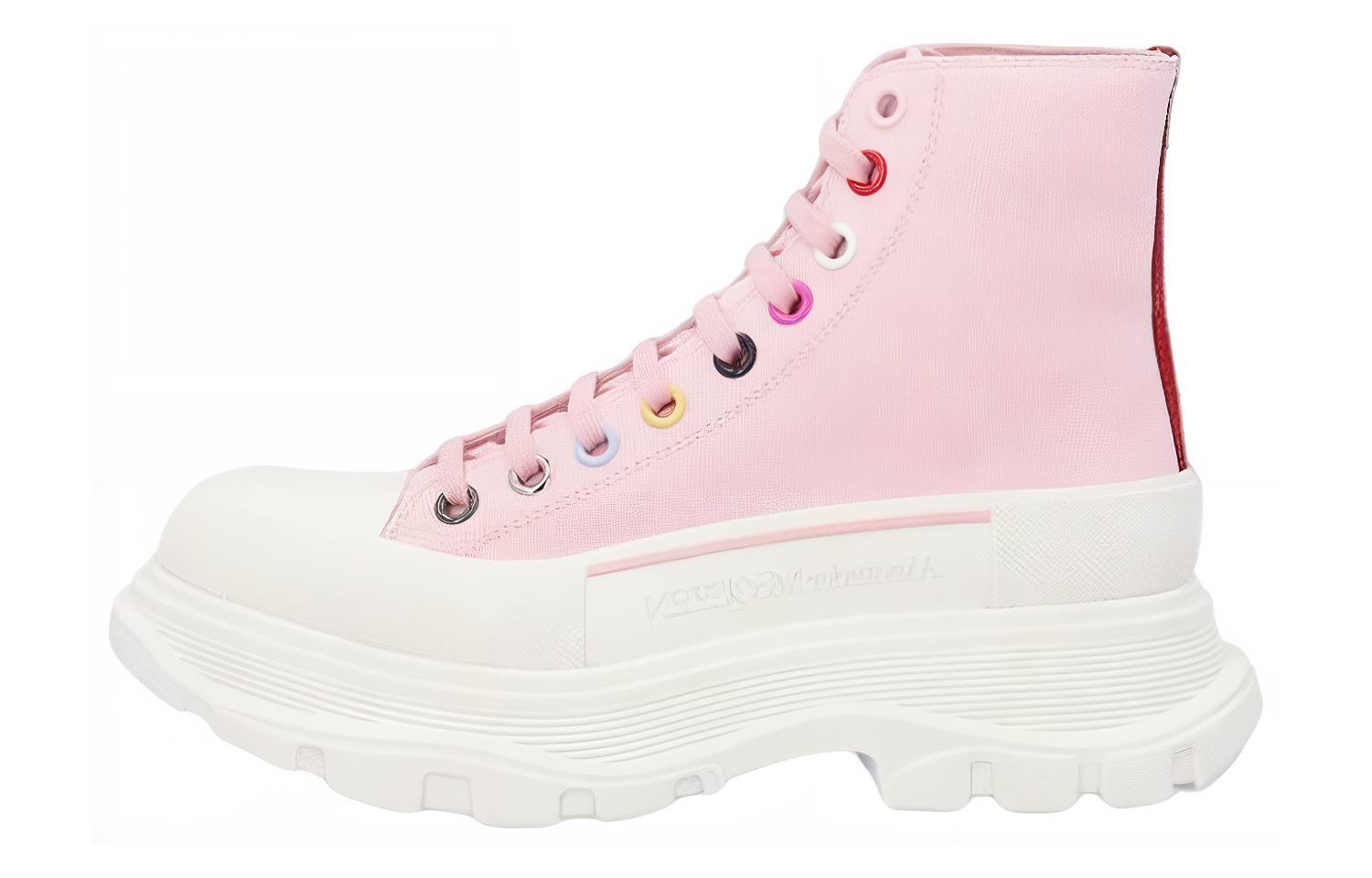 (Women) Alexander McQueen Tread Slick High 'Pink' 611706-W4MVG-5801