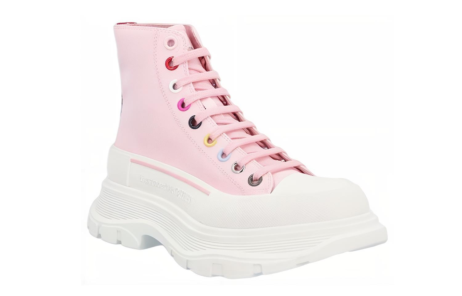 Order (W) 알렉산더 맥퀸 트레드 슬릭 핑크 하이탑 611706-W4MVG-5801