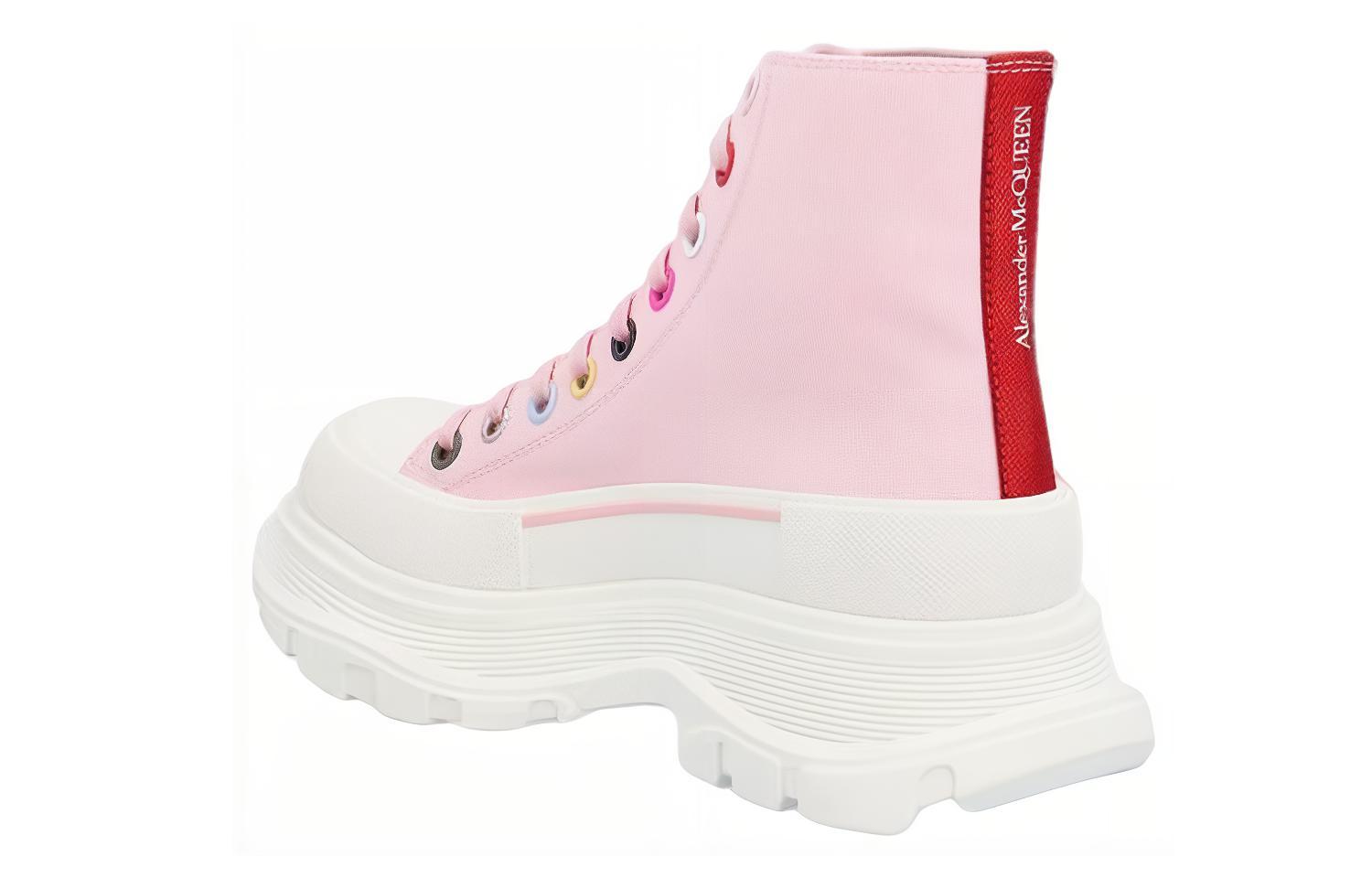 Shop (W) 알렉산더 맥퀸 트레드 슬릭 핑크 하이탑 611706-W4MVG-5801
