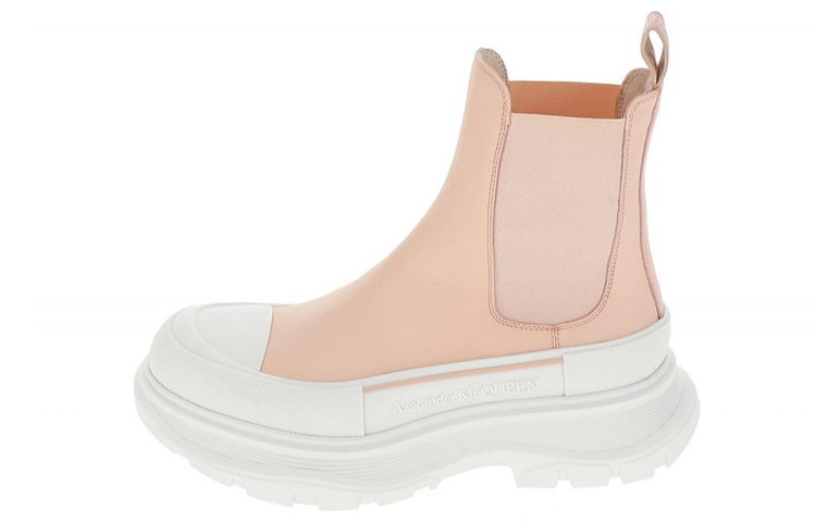 (Women) Alexander McQueen Tread Slick High 'Pink Chelsea' 635714WHZ616838