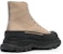 (W) Alexander McQueen Tread Slick High 'Kulit Hitam Taupe' 633900WHZ622615