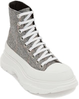 Alexander McQueen Tread Slick 時尚馬丁靴 女款 黑白銀 Lookbook Alexander McQueen Tread Slick 時尚馬丁靴 女款 黑白銀