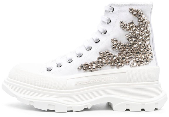 (Women) Alexander McQueen Tread Slick High 'White' 720872W4TGH9423 Buy (Women) Alexander McQueen Tread Slick High 'White' 720872W4TGH9423