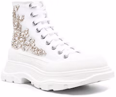 Order (W) Alexander McQueen Tread Slick Tinggi 'Putih' 720872W4TGH9423