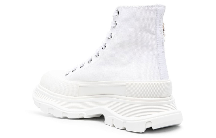 Shop (Women) Alexander McQueen Tread Slick High 'White' 720872W4TGH9423