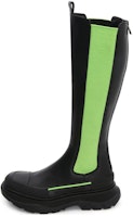 (Women) Alexander McQueen Tread Slick High Top 'Black Green' 707682WHZ661594 (Women) Alexander McQueen Tread Slick High Top 'Black Green' 707682WHZ661594