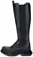 (Women) Alexander McQueen Tread Slick Knee High Boot 'Black' 707682-WHZ66-1000 (Women) Alexander McQueen Tread Slick Knee High Boot 'Black' 707682-WHZ66-1000