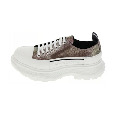 (W) Alexander McQueen Tread Slick Lace-up Shoes 'Dark Brown Multi'