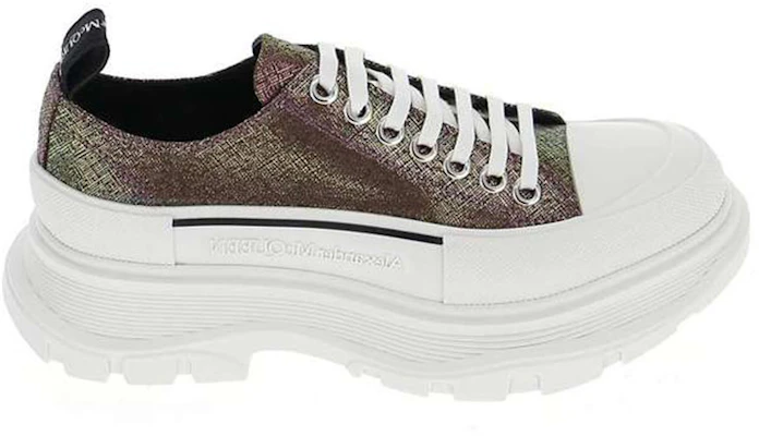 (W) Alexander McQueen Tread Slick Sepatu Tali 'Coklat Gelap Multi' 650780W4PB11311 Order (W) Alexander McQueen Tread Slick Sepatu Tali 'Coklat Gelap Multi' 650780W4PB11311