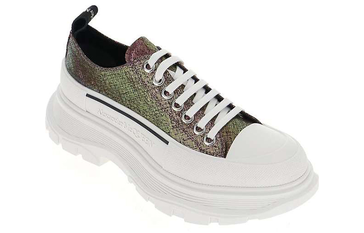 Lookbook (W) 알렉산더 맥퀸 트레드 슬릭 다크브라운 멀티 슈즈 650780W4PB11311