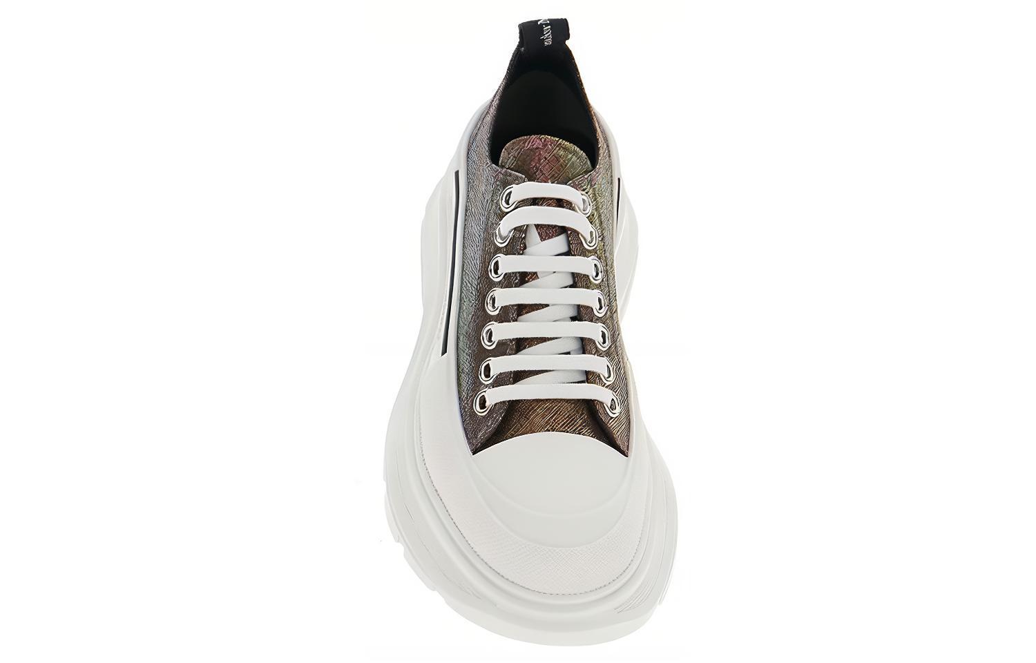 Purchase (W) 알렉산더 맥퀸 트레드 슬릭 다크브라운 멀티 슈즈 650780W4PB11311