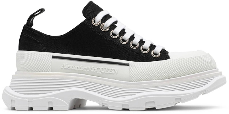 (Women) Alexander McQueen Tread Slick Lace Up 'Black White' 611705W4L321070/697072W4MV21070 Buy (Women) Alexander McQueen Tread Slick Lace Up 'Black White' 611705W4L321070/697072W4MV21070