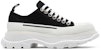 (W) Alexander McQueen Tread Slick Lace Up 'Hitam Putih' 611705W4L321070/697072W4MV21070