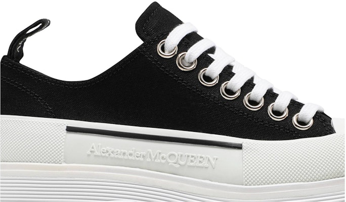 (Women) Alexander McQueen Tread Slick Lace Up 'Black White' 611705W4L321070/697072W4MV21070 Order (Women) Alexander McQueen Tread Slick Lace Up 'Black White' 611705W4L321070/697072W4MV21070