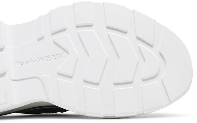亞歷山大麥昆 Alexander McQueen Tread Slick 帆布 系帶圓頭復古 短筒 馬丁靴 女款 黑白 Details for 亞歷山大麥昆 Alexander McQueen Tread Slick 帆布 系帶圓頭復古 短筒 馬丁靴 女款 黑白