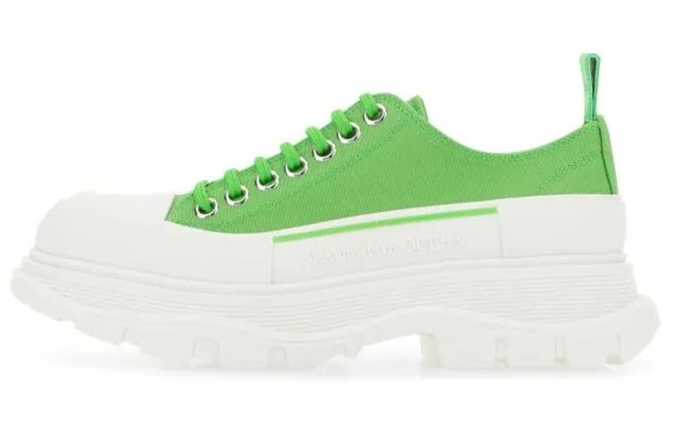 (Women) Alexander McQueen Tread Slick Lace Up 'Green' 697072-W4UW2-3189