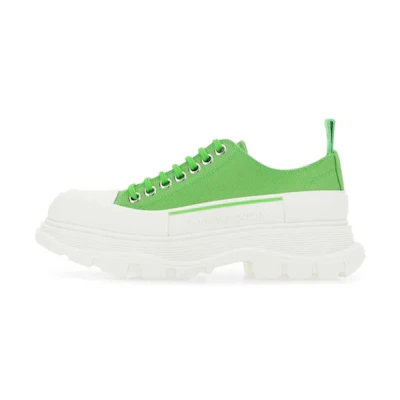 (W) Alexander McQueen Tread Slick Lace Up 'Green'
