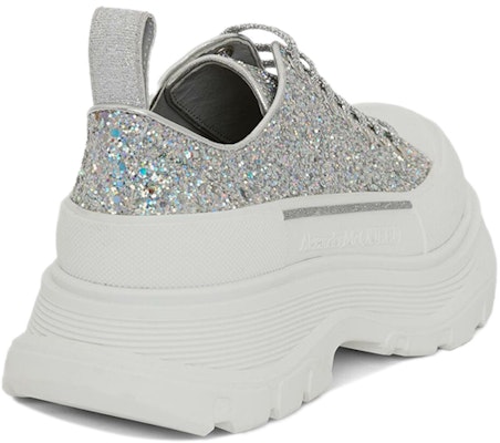 (Women) Alexander McQueen Tread Slick Lace Up 'Holo Silver Glitter' 666805-W4JF5-8286 Shop (Women) Alexander McQueen Tread Slick Lace Up 'Holo Silver Glitter' 666805-W4JF5-8286