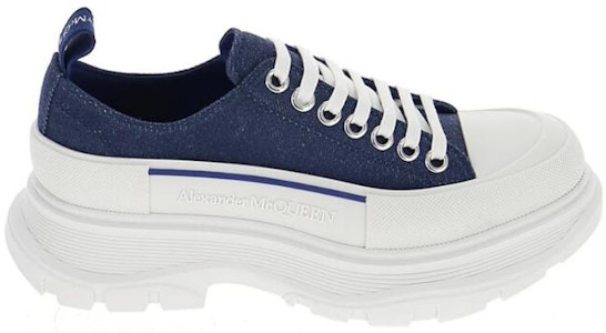 (W) Alexander McQueen Tread Slick Lace Up 'Indigo' Sepatu 611705-W4PD1-4177 Order (W) Alexander McQueen Tread Slick Lace Up 'Indigo' Sepatu 611705-W4PD1-4177