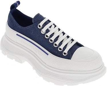 (W) Alexander McQueen Tread Slick Lace Up 'Indigo' Sepatu 611705-W4PD1-4177 Shop (W) Alexander McQueen Tread Slick Lace Up 'Indigo' Sepatu 611705-W4PD1-4177