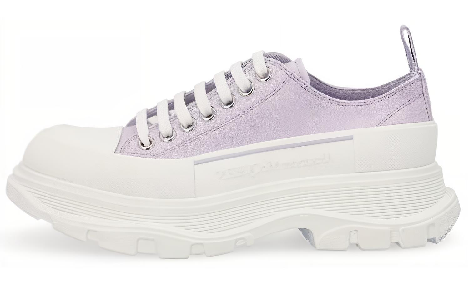(Women) Alexander McQueen Tread Slick Lace Up 'Lilac' 697072-W4T31-5401
